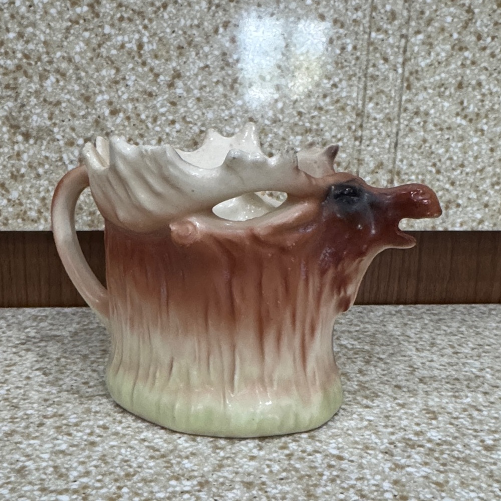 Vintage Czechoslovakia Elk/Moose Head Ceramic